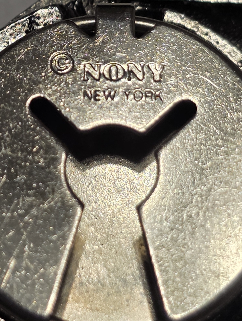Southwestern Navajo Style Vintage Nonny Silver Heart Collar Clip Button Cover - Picture 4 of 5
